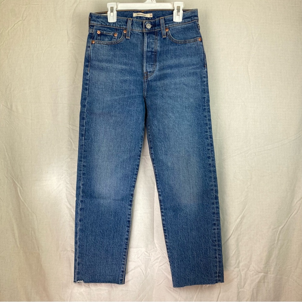 Levi’s Wedgie Straight Crop Jeans Medium Blue 26
